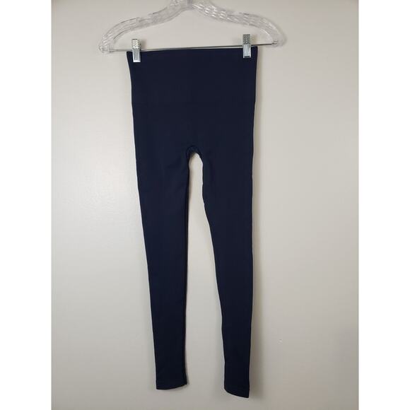 (M5) Spanx Seamless Womens Leggings Size Small Navy - Picture 3 of 5